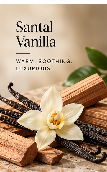 Vitasana Santal + Vanilla Body Wash with santal wood and vanilla flowers